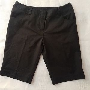 Womens Adidas Black Climalite Golf Bermuda Shorts